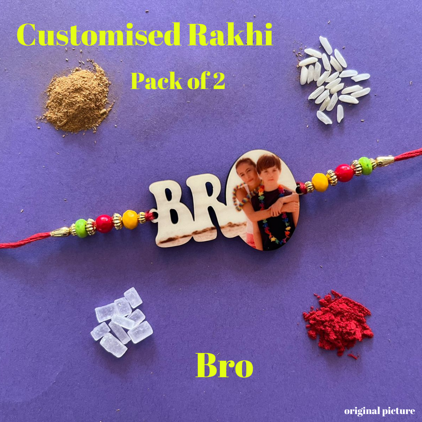 Customized Rakhi Pack of 2