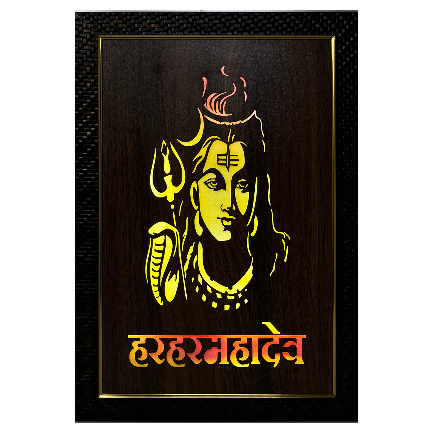 Religious Led Wooden box Frame
