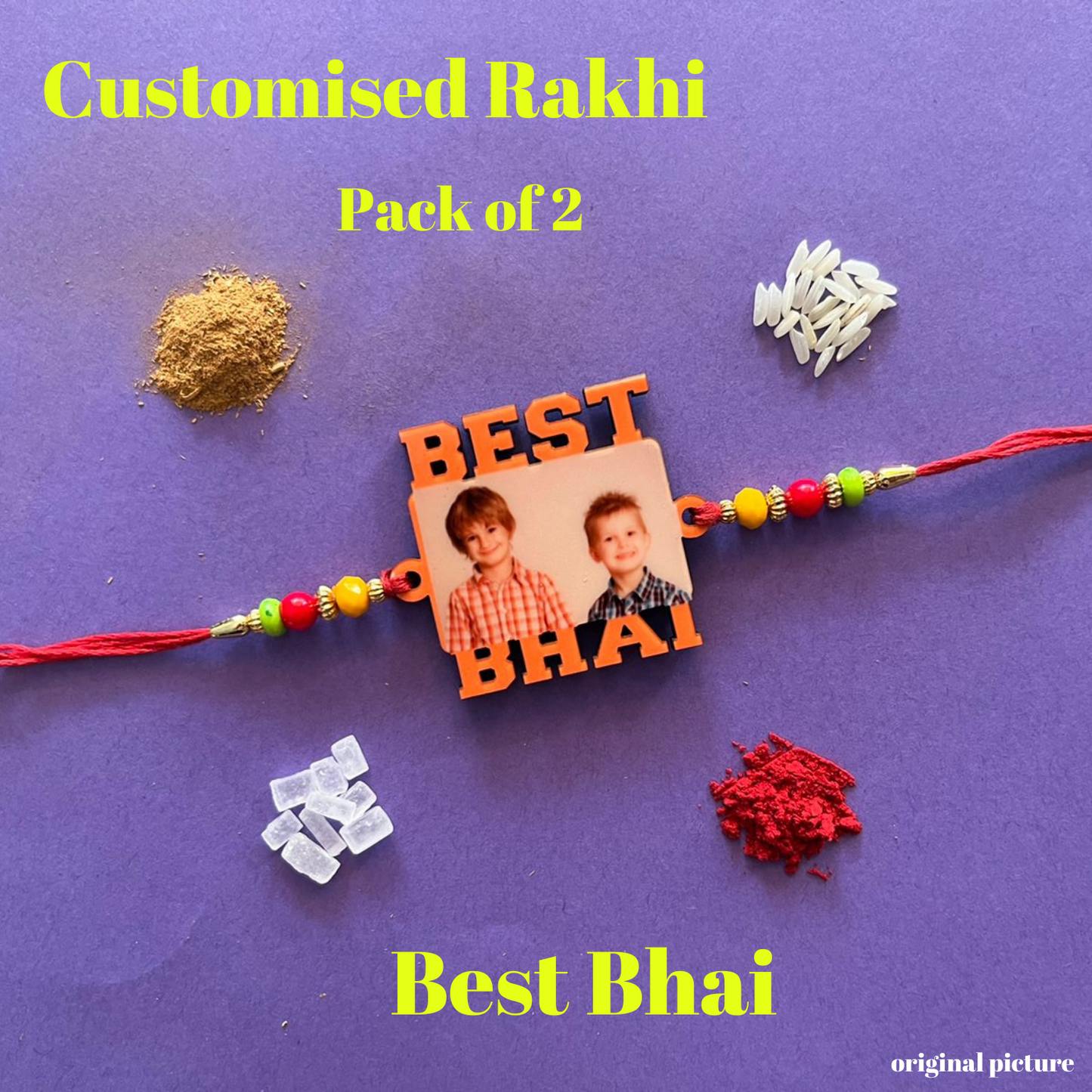 Customized Rakhi Pack of 2