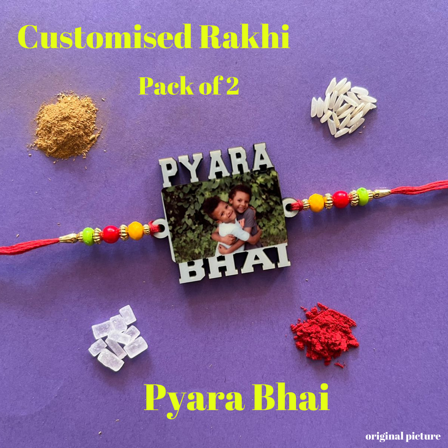 Customized Rakhi Pack of 2