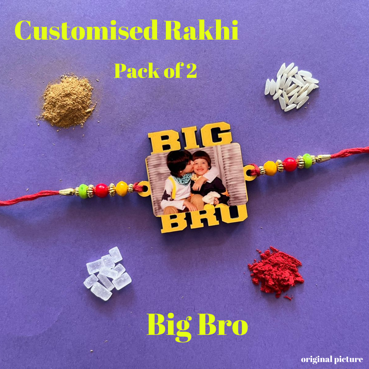 Customized Rakhi Pack of 2