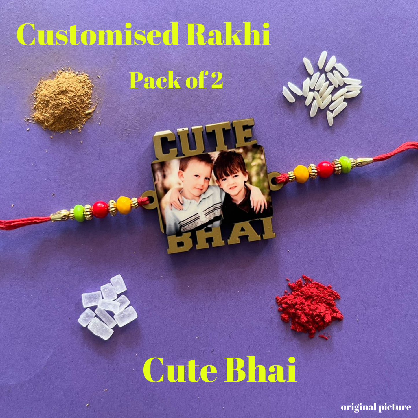 Customized Rakhi Pack of 2