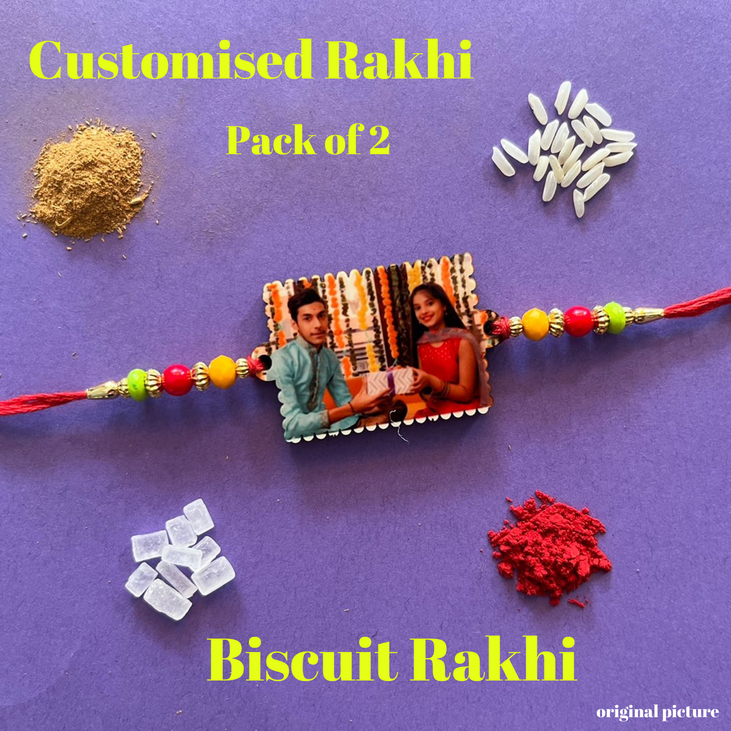 Customized Rakhi Pack of 2