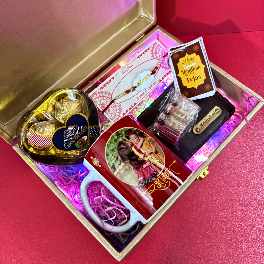 Personalized Raksha Bandhan Gift Box for Brother