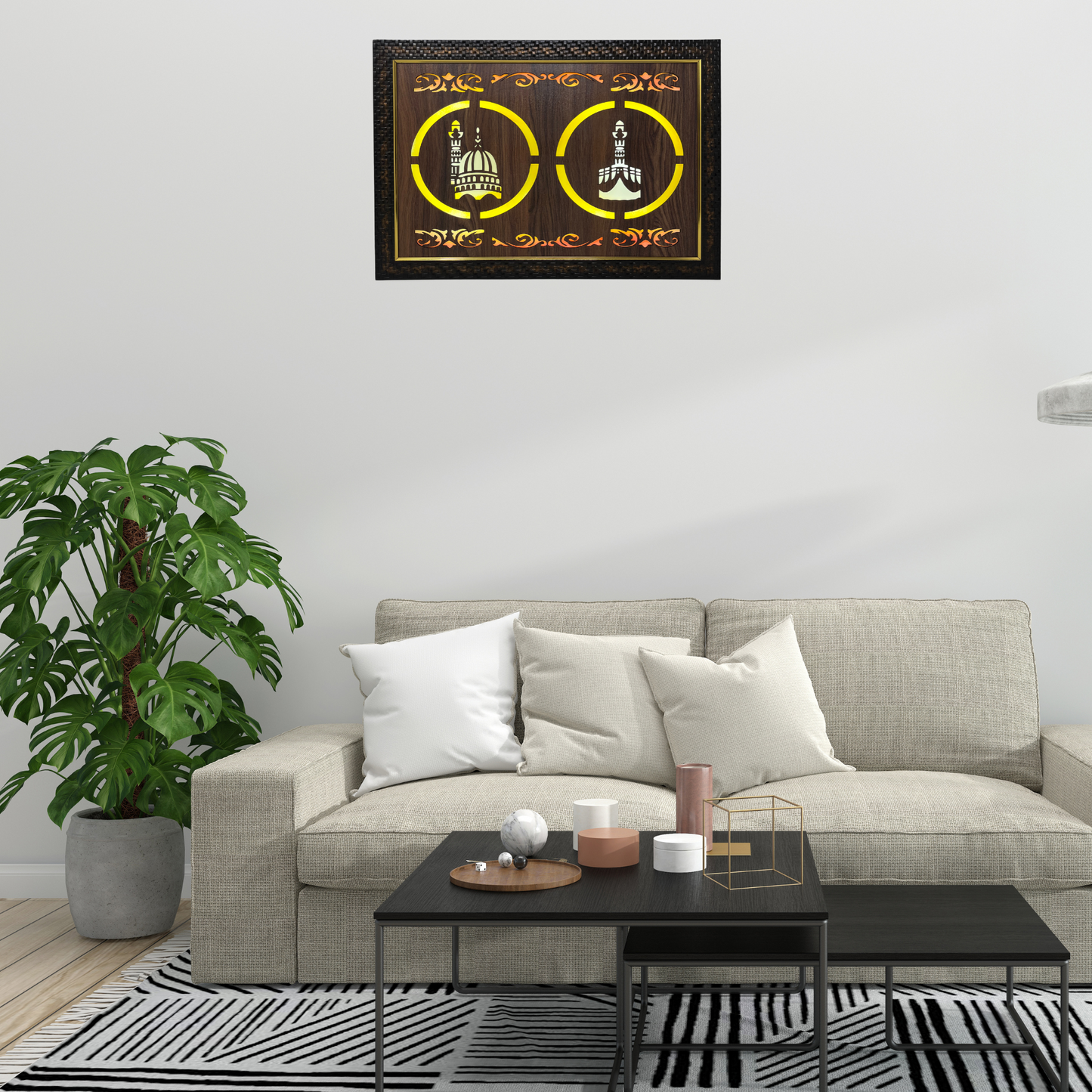Religious Led Wooden box Frame
