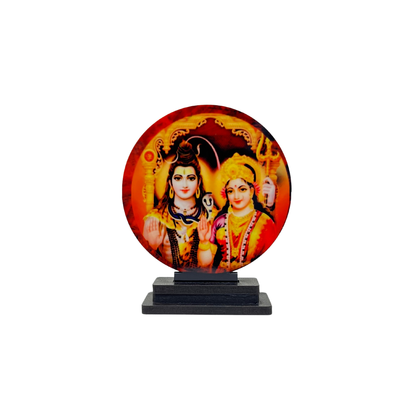 Shiv Parvati Car Dashboard Idol