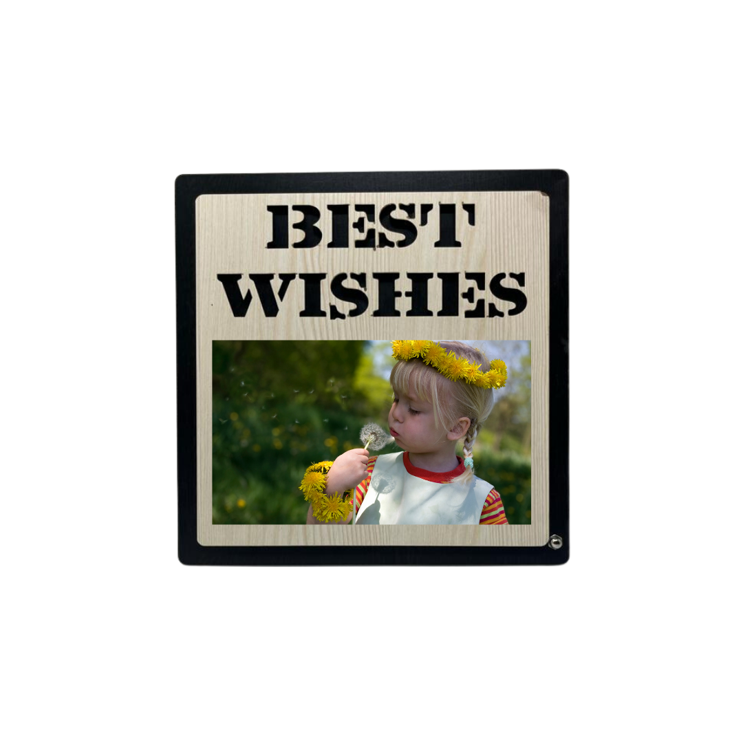 best wishes photo frame