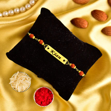 Personalized Rudraksha Name Rakhi