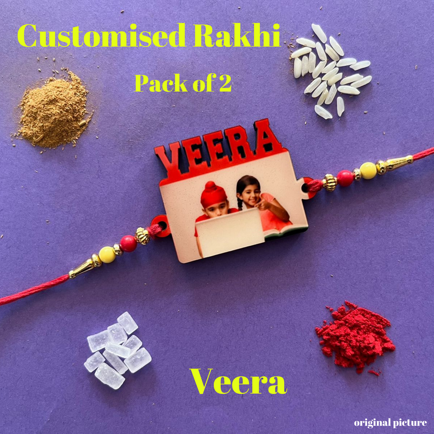 Customized Rakhi Pack of 2