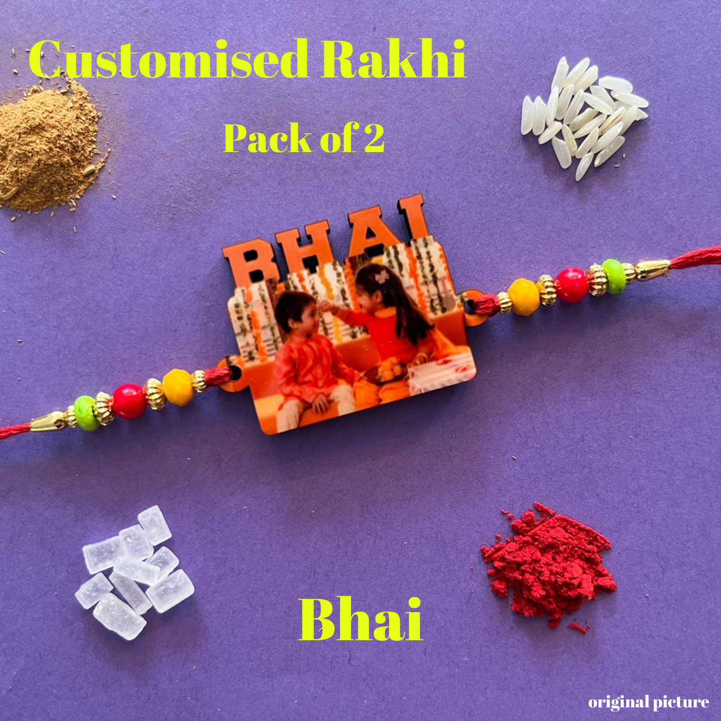 Customized Rakhi Pack of 2