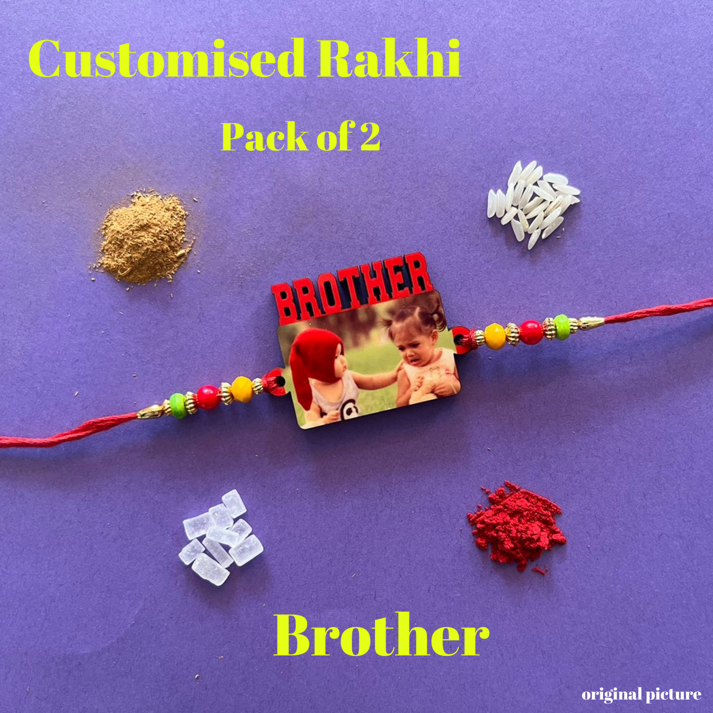 Customized Rakhi Pack of 2