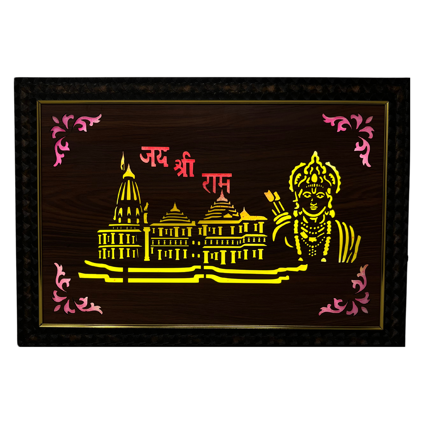 Religious Led Wooden box Frame