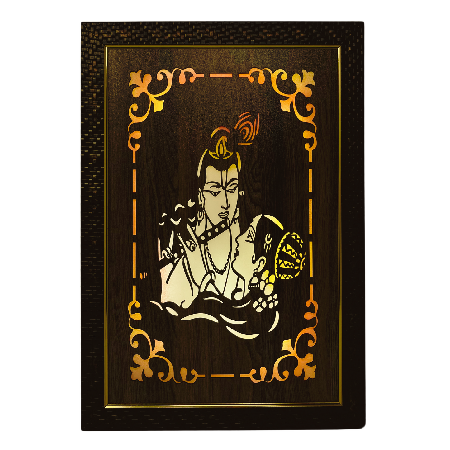 Religious Led Wooden box Frame