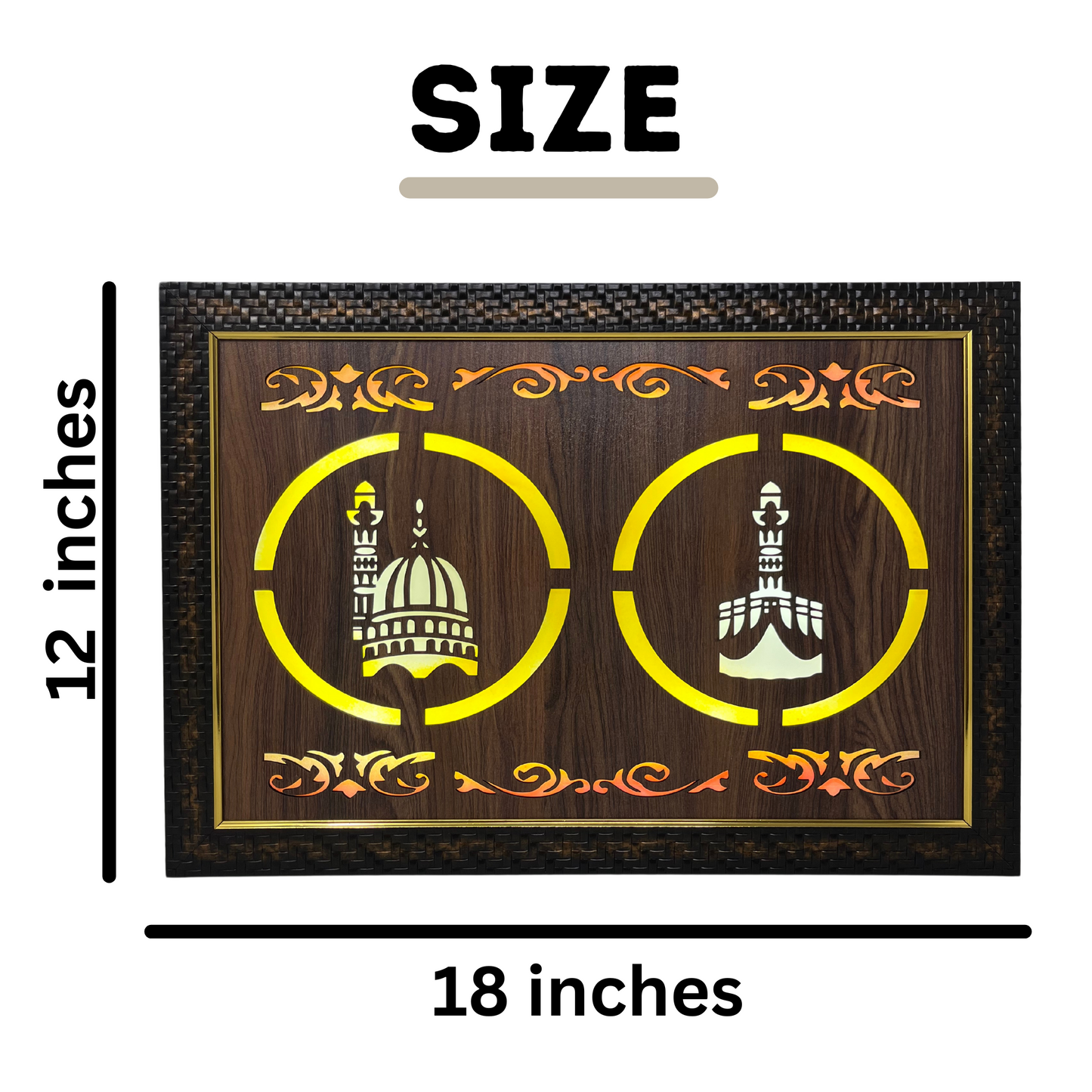 Religious Led Wooden box Frame