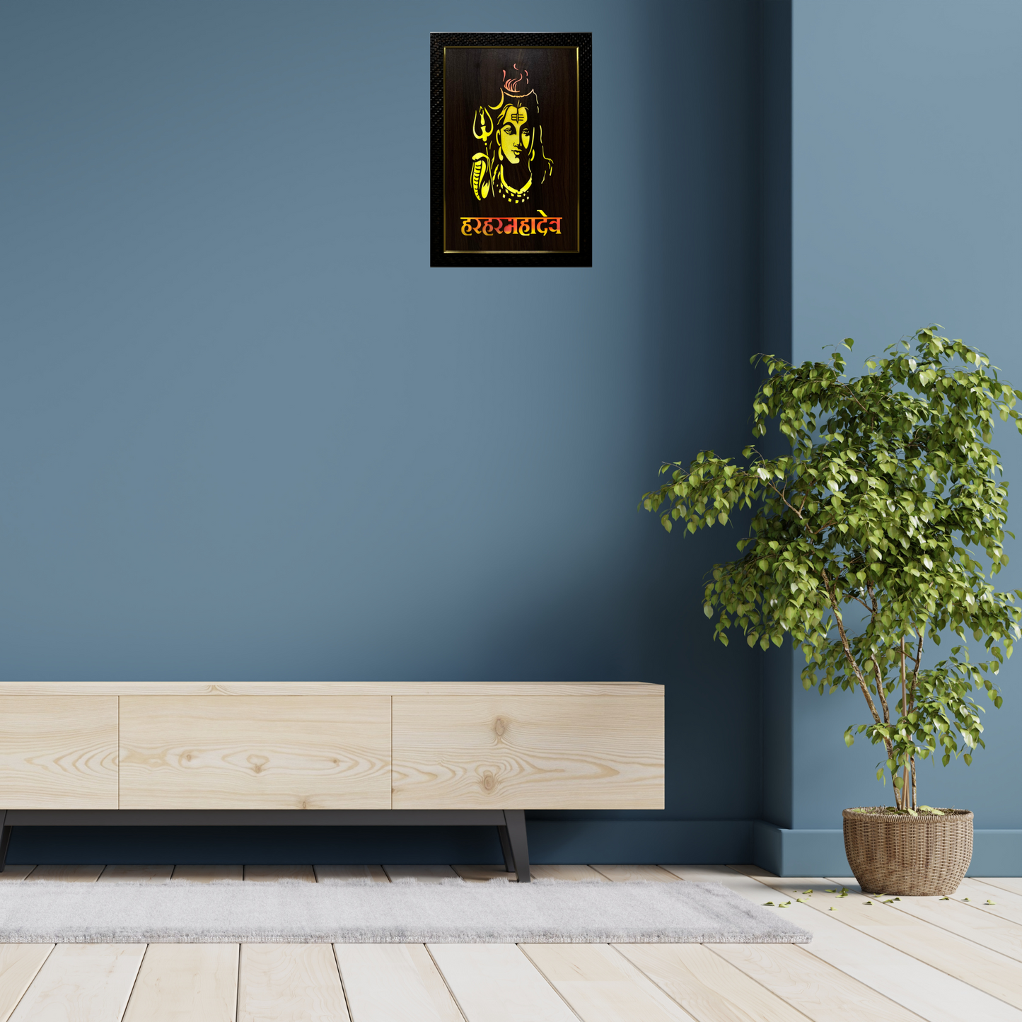 Religious Led Wooden box Frame