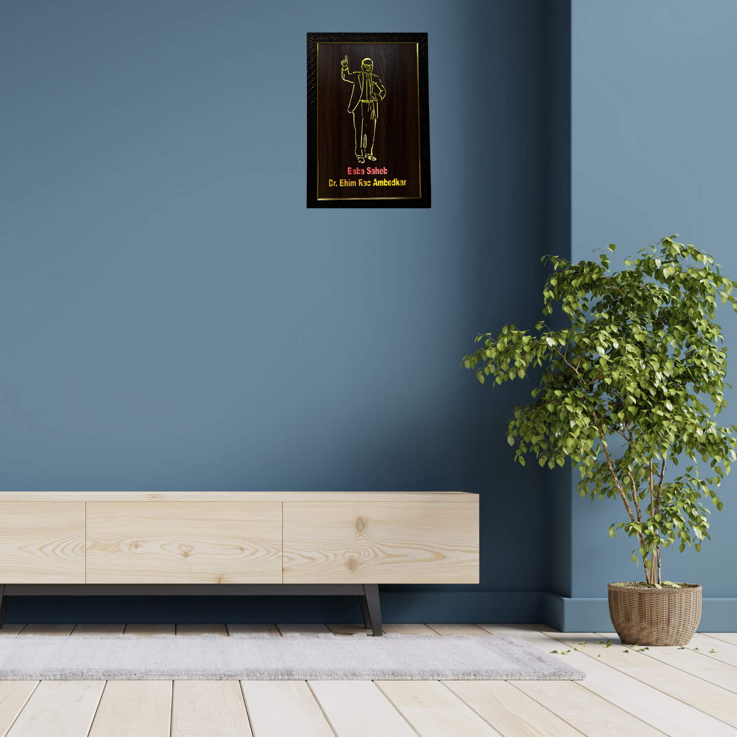 Religious Led Wooden box Frame
