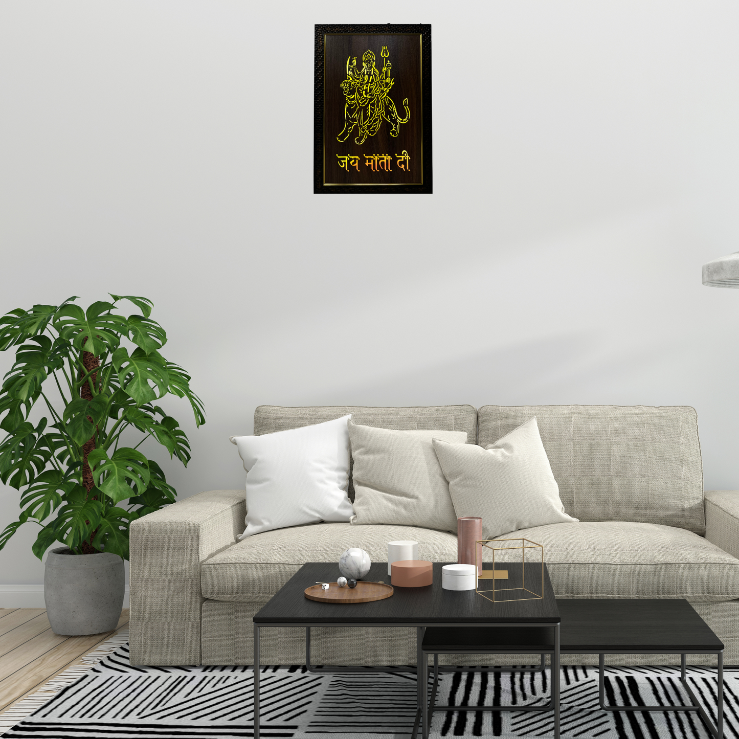 Religious Led Wooden box Frame