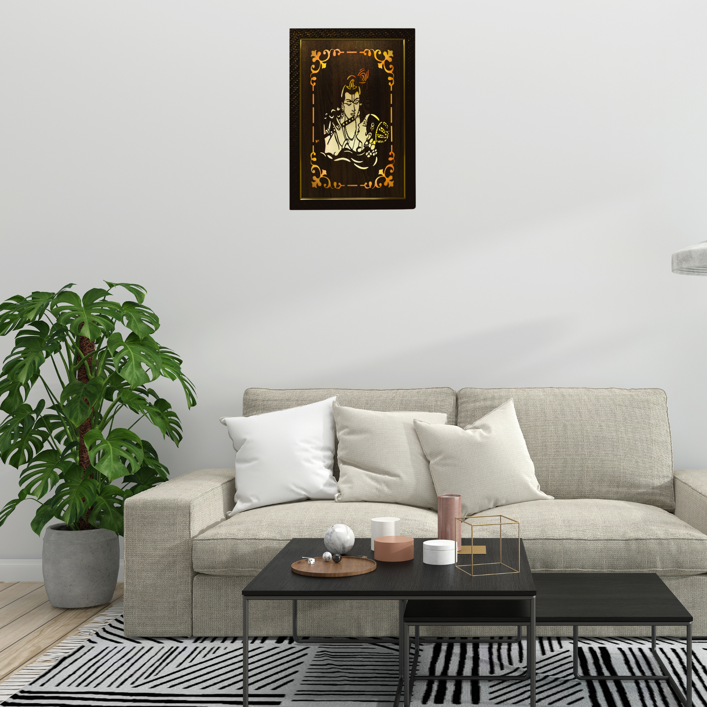 Religious Led Wooden box Frame