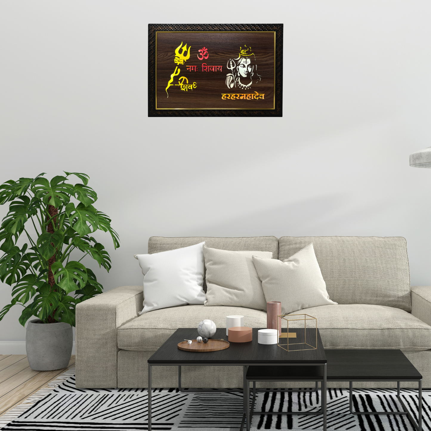 Religious Led Wooden box Frame