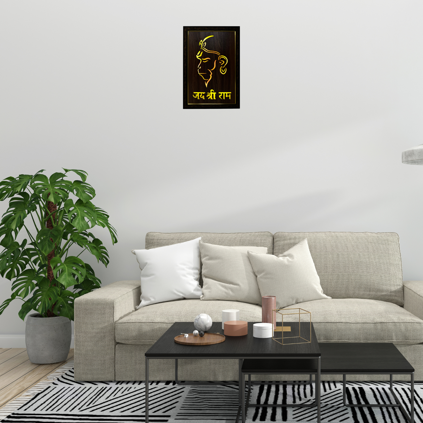 Religious Led Wooden box Frame
