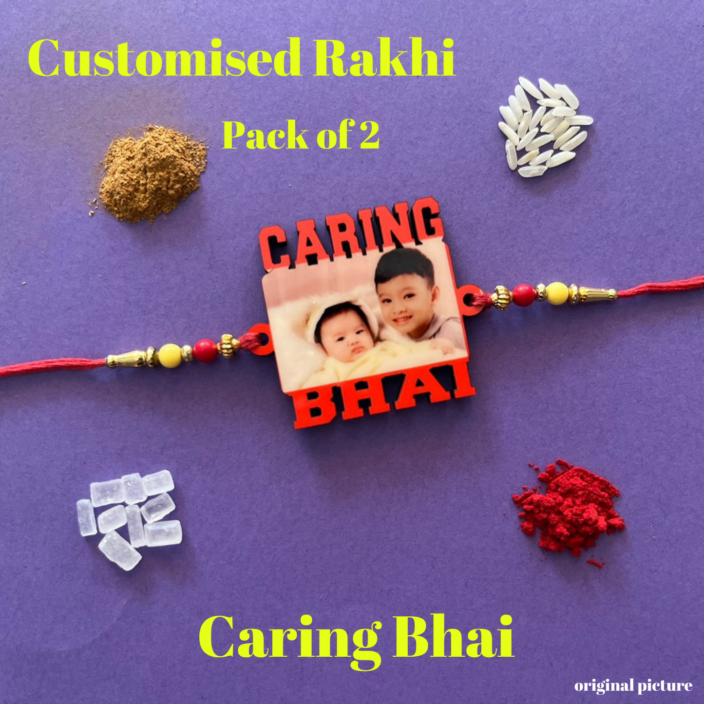 Customized Rakhi Pack of 2