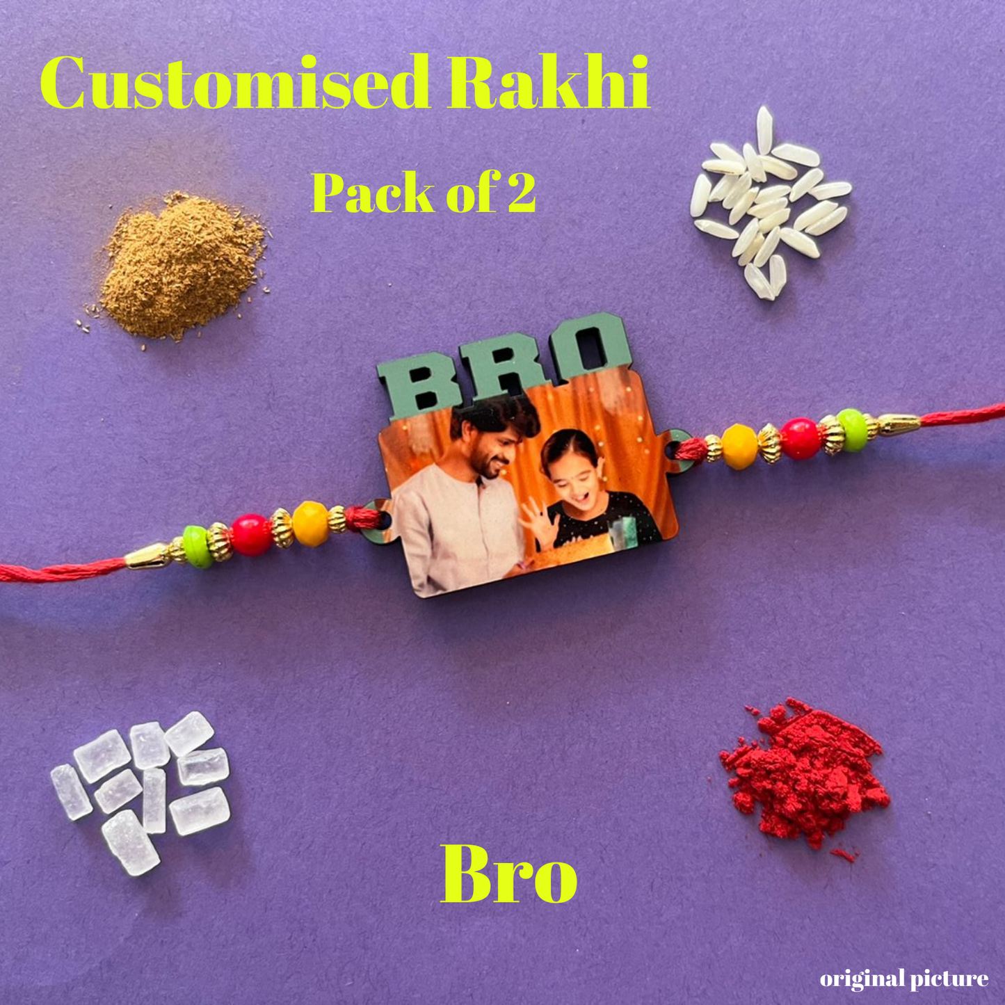 Customized Rakhi Pack of 2