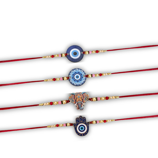 Evil Eye Rakhi Set of 4
